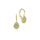 Teardrop Diamond Drop Earrings