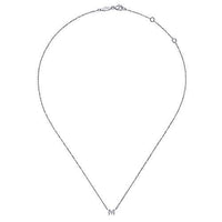 Diamond M Necklace