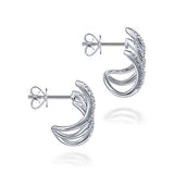 Floating Diamond Stud Earrings