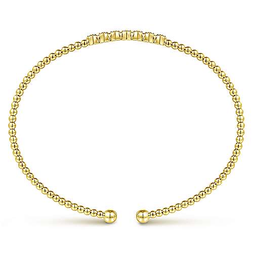 Diamond Beaded Open Bangle