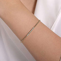 Diamond Beaded Open Bangle