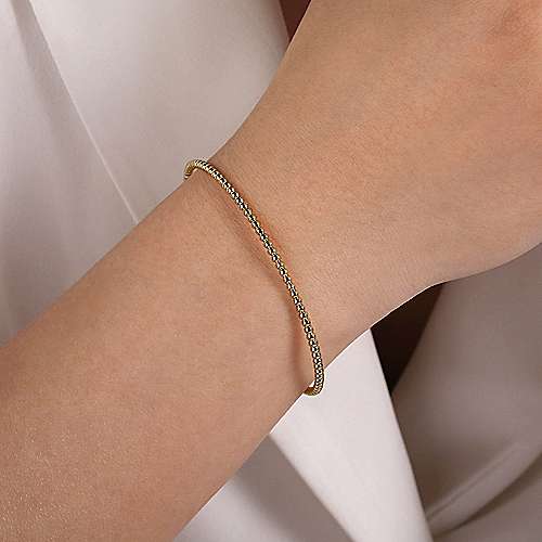 Beaded Open Bangle