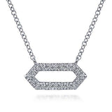 Hexagonal Diamond Necklace