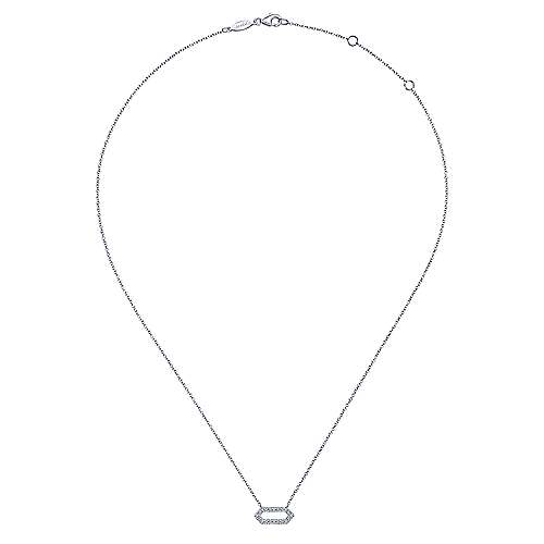 Hexagonal Diamond Necklace