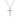 Bubble Diamond Cross Necklace