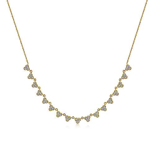 Scalloped Diamond Necklace