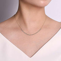 Scalloped Diamond Necklace