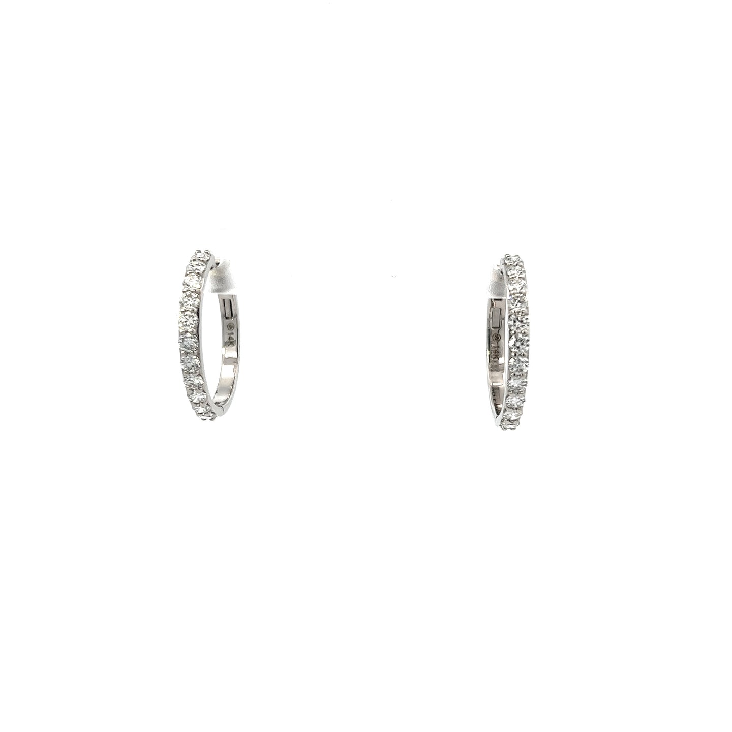 Diamond Hoop Earrings