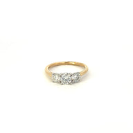 Three Stone Round Diamond Ring