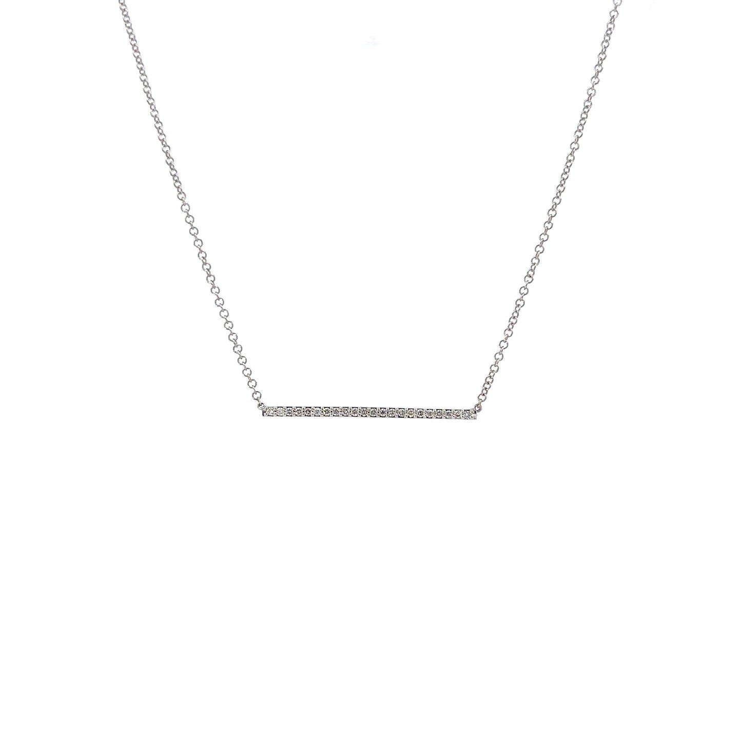 Diamond Bar Necklace