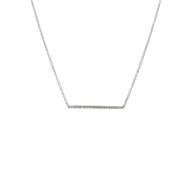 Diamond Bar Necklace