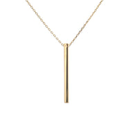 Hanging Gold Bar Necklace