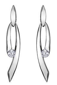 Diamond Dangle Earrings