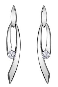 Diamond Dangle Earrings