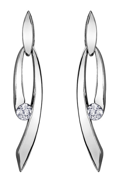 Diamond Dangle Earrings