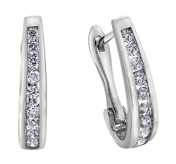 Diamond White Gold Earrings