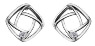 White Gold Diamond Earrings