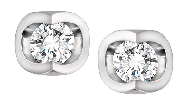 White Gold Diamond Earrings