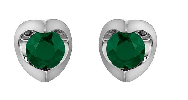 Emerald Stud Earrings