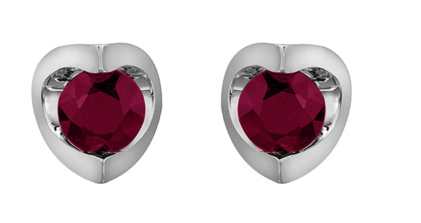 Ruby Stud Earrings