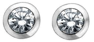 Round Diamond Stud Earrings