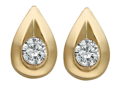 Teardrop Diamond Earrings