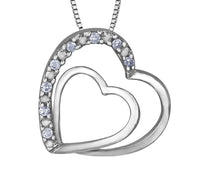 Double Heart Diamond Necklace