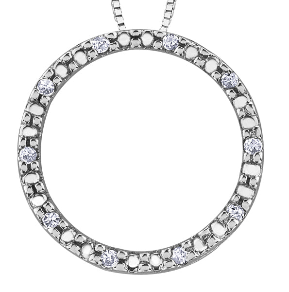 Diamond Circle Necklace