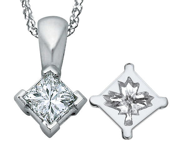 White Gold Diamond Pendant Necklace